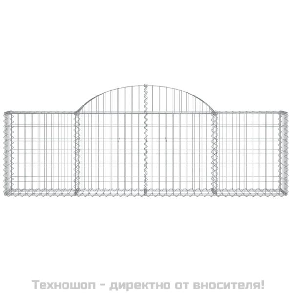 Габионни кошници арка 10 бр 200x30x60/80 см поцинковано желязо