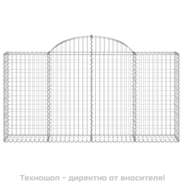 Габионни кошници арка 8 бр 200x30x100/120 см поцинковано желязо