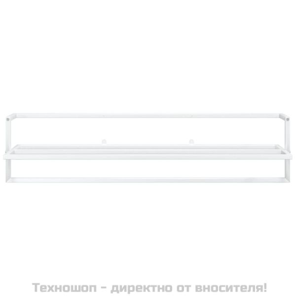 Поставка за кърпи, бяла, 95x25x22 см, желязо