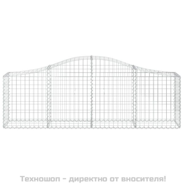 Габионни кошници арка 7 бр 200x30x60/80 см поцинковано желязо