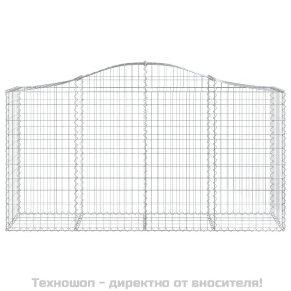 Габионни кошници арка 4 бр 200x50x100/120 см поцинковано желязо
