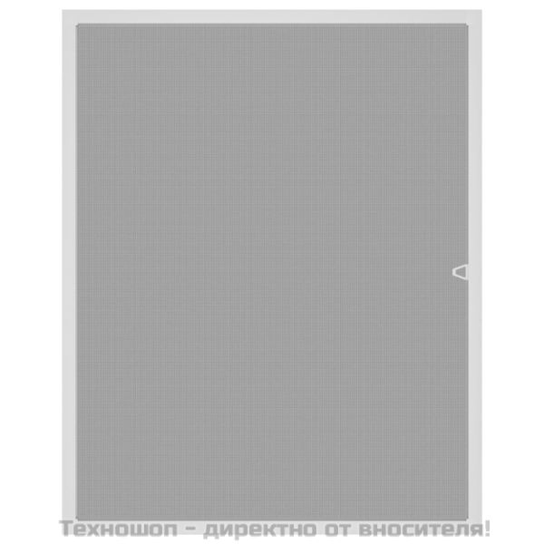 Мрежа против насекоми за прозорци, бяла, 100x120 см