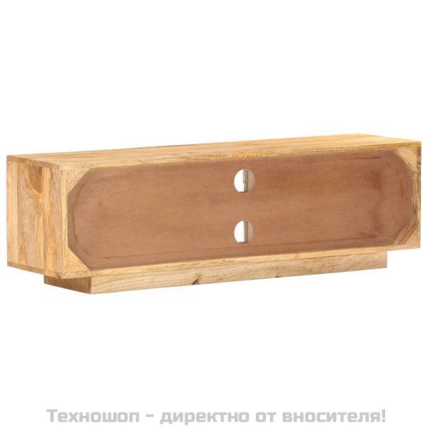 ТВ шкаф, 116x30x35 см, мангово дърво масив