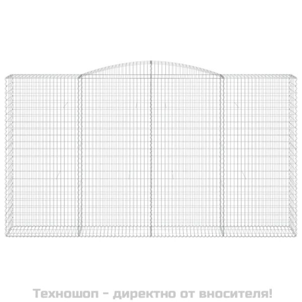 Габионни кошници арка 4 бр 400x50x220/240 см поцинковано желязо