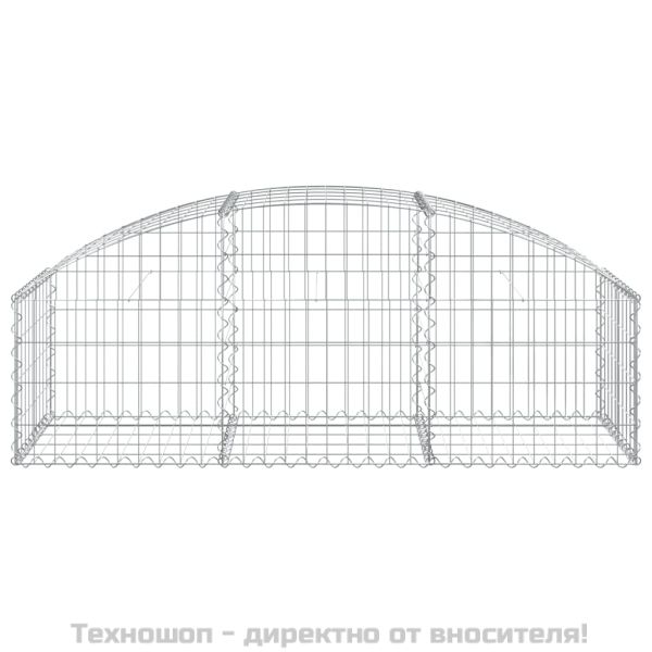 Дъговидна габионна кошница 150x50x40/60 см поцинковано желязо