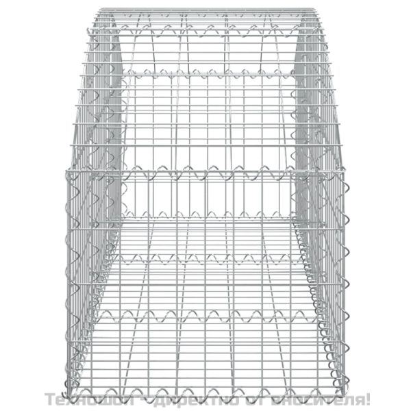 Дъговидна габионна кошница 150x50x40/60 см поцинковано желязо
