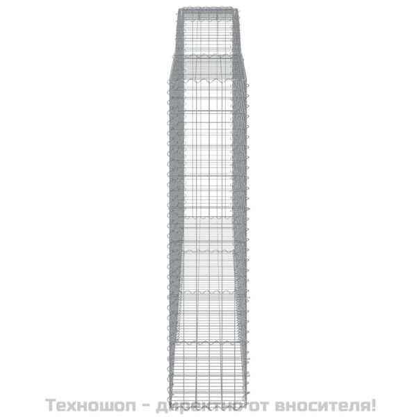 Габионни кошници арка 3 бр 400x50x200/220 см поцинковано желязо