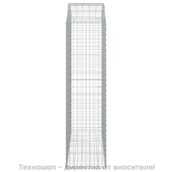 Дъговидна габионна кошница 150x50x180/200 см поцинковано желязо