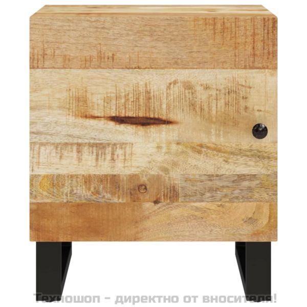 Нощно шкафче, 40x33x46 см, масивно мангово дърво