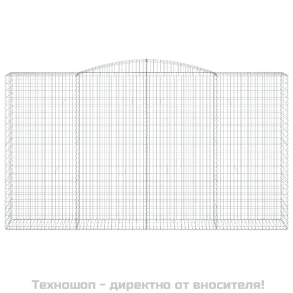 Габионни кошници арка 6 бр 400x50x220/240 см поцинковано желязо