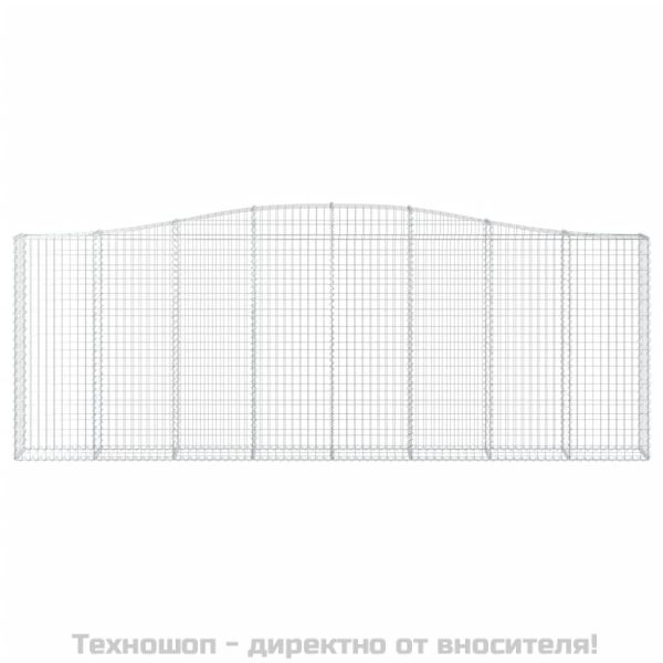 Габионни кошници арка 4 бр 400x30x140/160 см поцинковано желязо