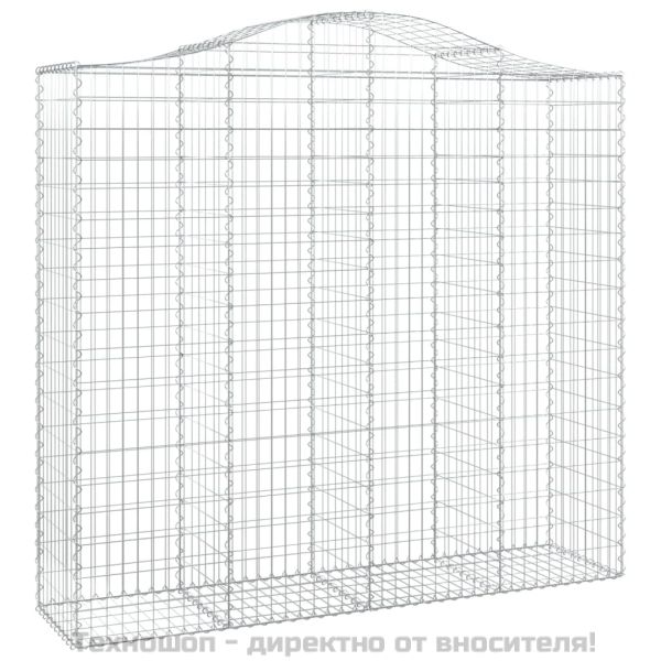 Габионни кошници арка 5 бр 200x50x180/200 см поцинковано желязо