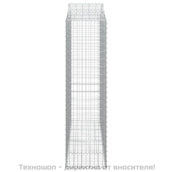 Габионни кошници арка 5 бр 200x50x180/200 см поцинковано желязо