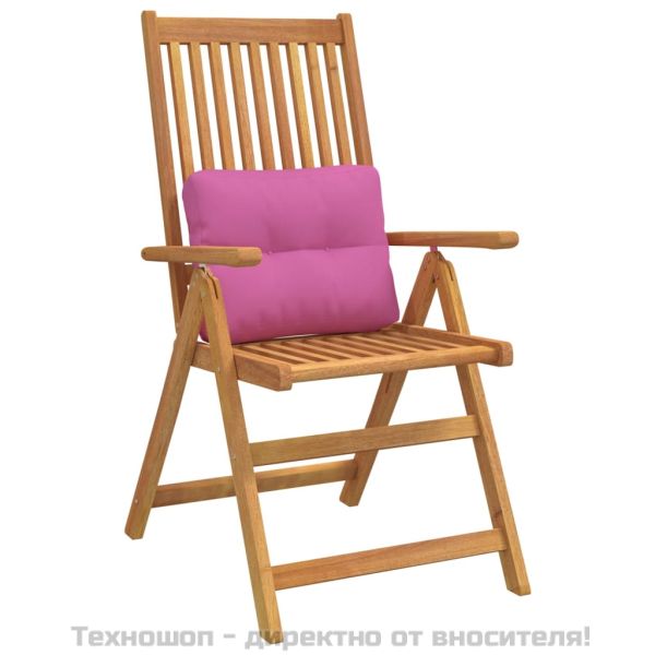 Палетна възглавница, розова, 50x40x12 см, текстил