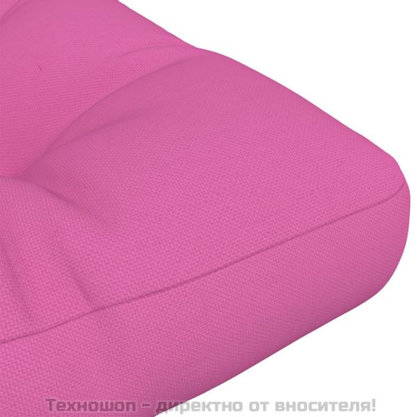 Палетна възглавница, розова, 50x40x12 см, текстил