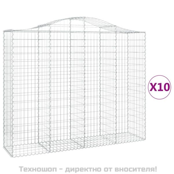 Габионни кошници арка 10 бр 200x50x160/180см поцинковано желязо