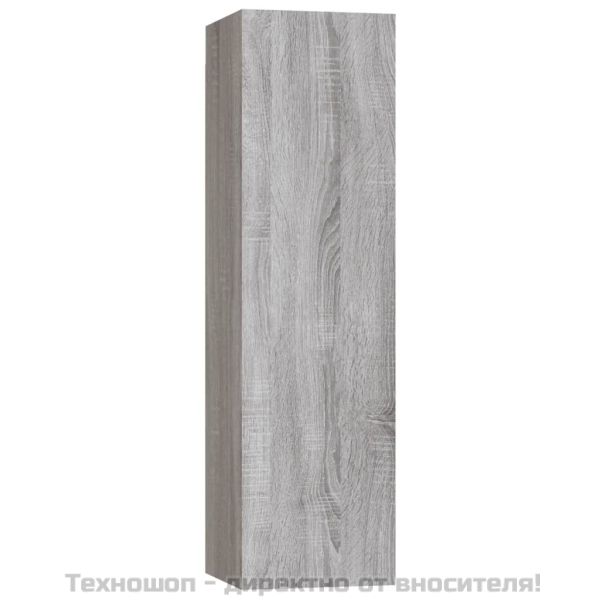 Стенен ТВ шкаф, сив сонома, 30,5x30x110 см