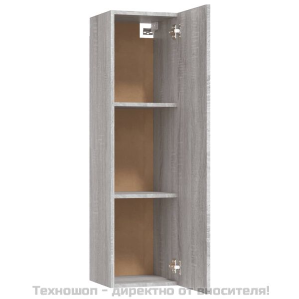 Стенен ТВ шкаф, сив сонома, 30,5x30x110 см