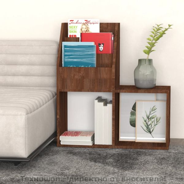 Етажерка за детски книжки, дъб, 71x30x78,5 см, инженерно дърво