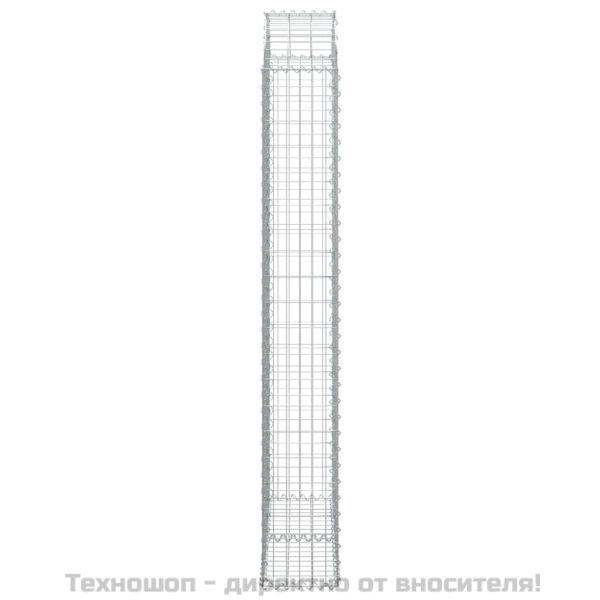 Дъговидна габионна кошница 100x30x200/220 см поцинковано желязо