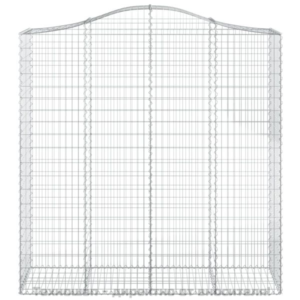Дъговидна габионна кошница 200x50x200/220 см поцинковано желязо