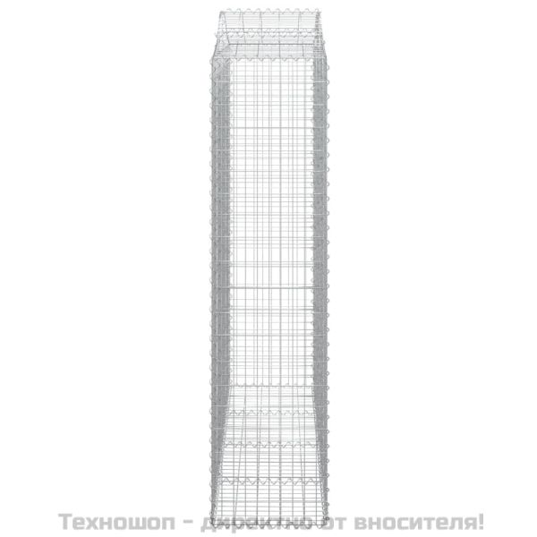 Дъговидна габионна кошница 200x50x200/220 см поцинковано желязо
