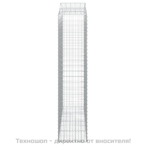 Дъговидна габионна кошница 200x50x220/240 см поцинковано желязо