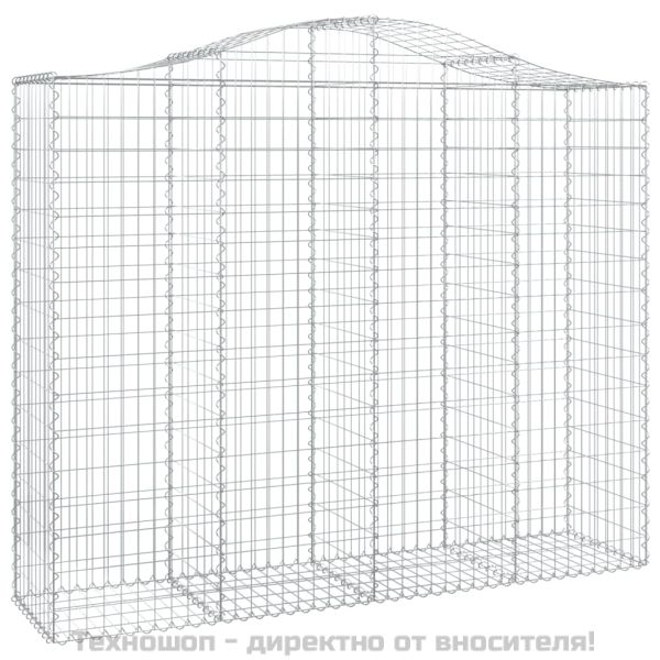 Дъговидна габионна кошница 200x50x160/180 см поцинковано желязо