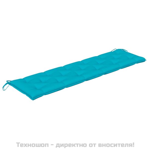 Възглавница за градинска пейка тюркоаз 180x50x7 см оксфорд плат