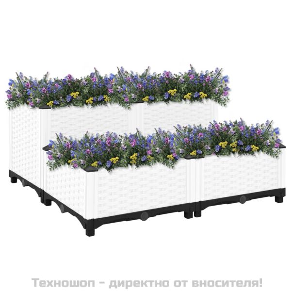 Повдигната леха, 80x80x38 см, полипропилен