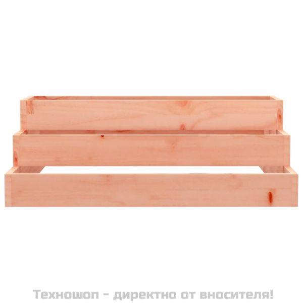 Плантер, 80x80x27 см, масивна дугласка дървесина