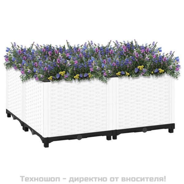 Повдигната леха, 80x80x38 см, полипропилен