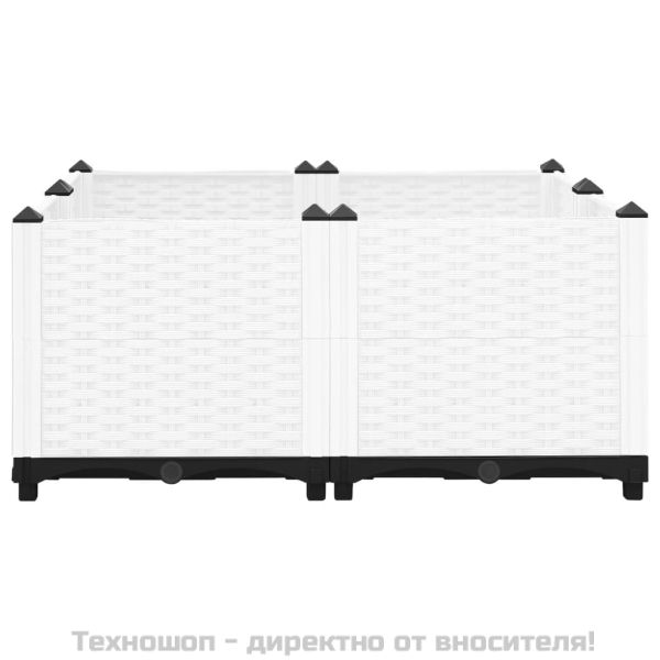 Повдигната леха, 80x80x38 см, полипропилен