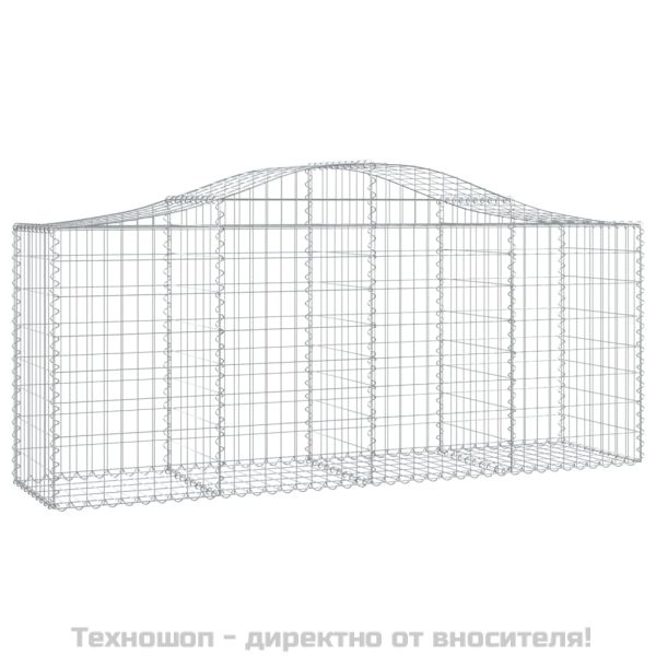 Дъговидна габионна кошница 200x50x80/100 см поцинковано желязо