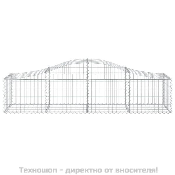 Дъговидна габионна кошница 200x50x40/60 см поцинковано желязо