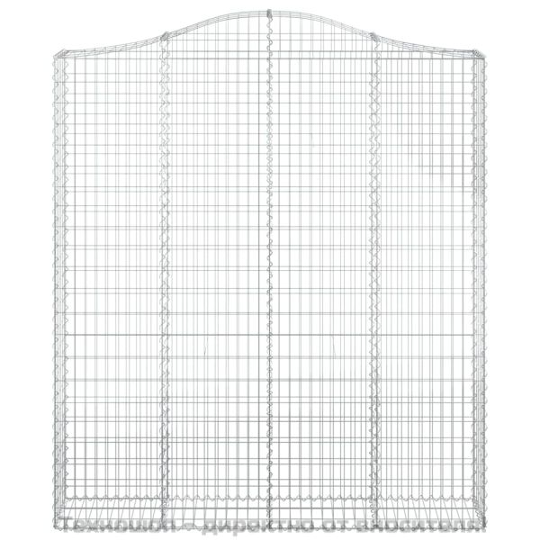 Дъговидна габионна кошница 200x30x220/240 см поцинковано желязо
