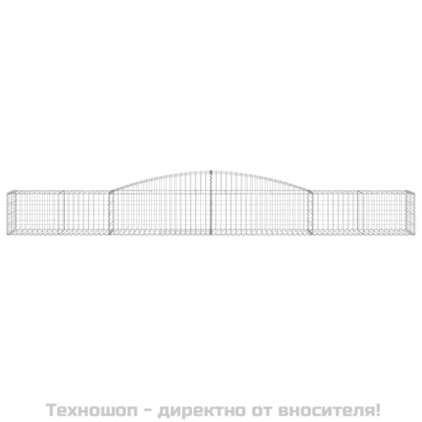 Дъговидна габионна кошница 400x50x40/60 см поцинковано желязо