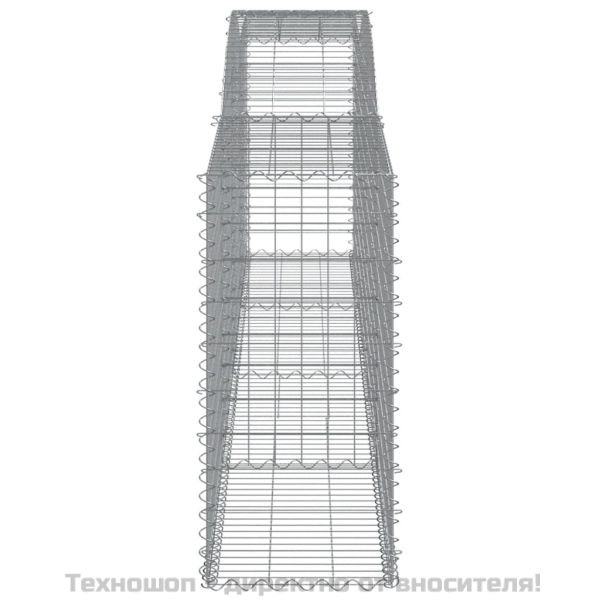 Дъговидна габионна кошница 400x50x100/120 см поцинковано желязо