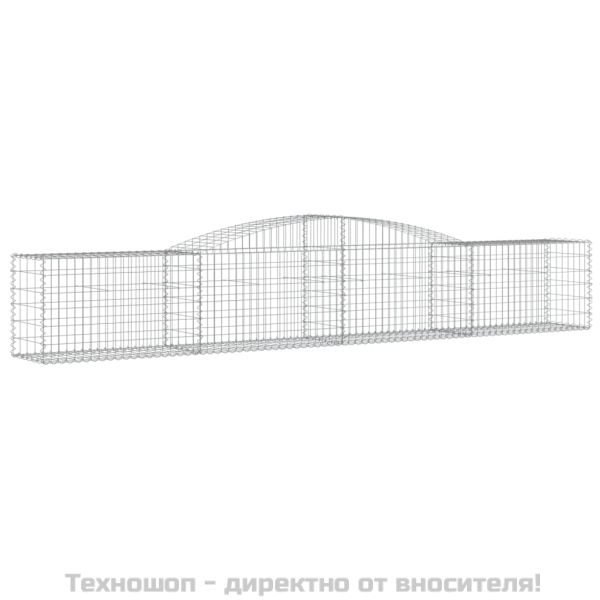 Дъговидна габионна кошница 400x50x60/80 см поцинковано желязо