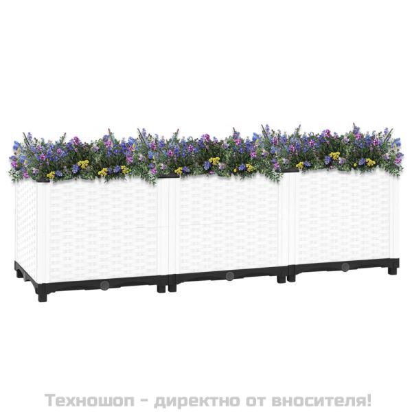 Повдигната леха, 120x40x38 см, полипропилен