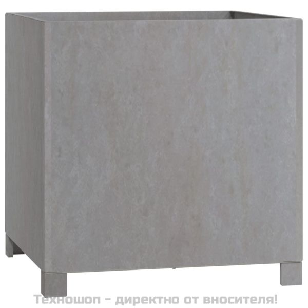 Кашпи с крака, 2 бр, ръждиво, 50x50x50 см, кортенова стомана