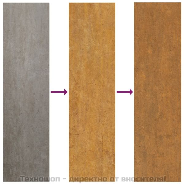 Кашпи с крака, 2 бр, ръждиво, 50x50x50 см, кортенова стомана