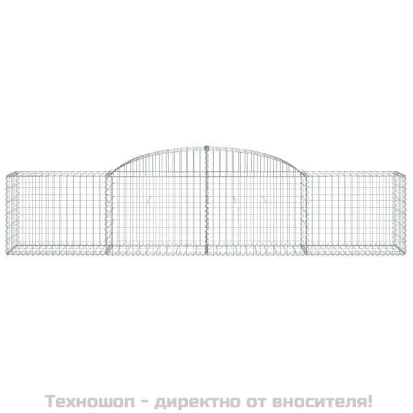 Дъговидна габионна кошница 300x50x60/80 см поцинковано желязо