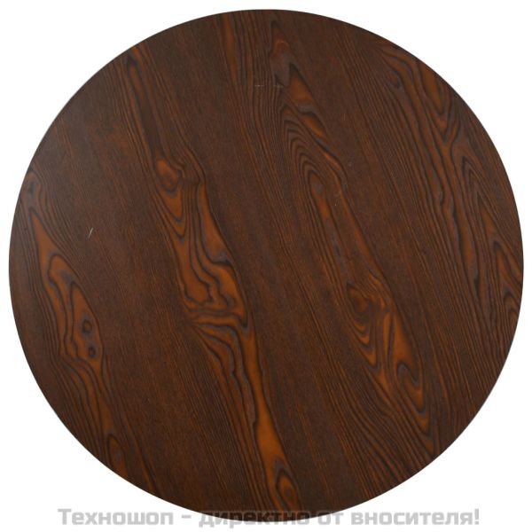 Бистро маса, тъмнокафява, 80 см, МДФ