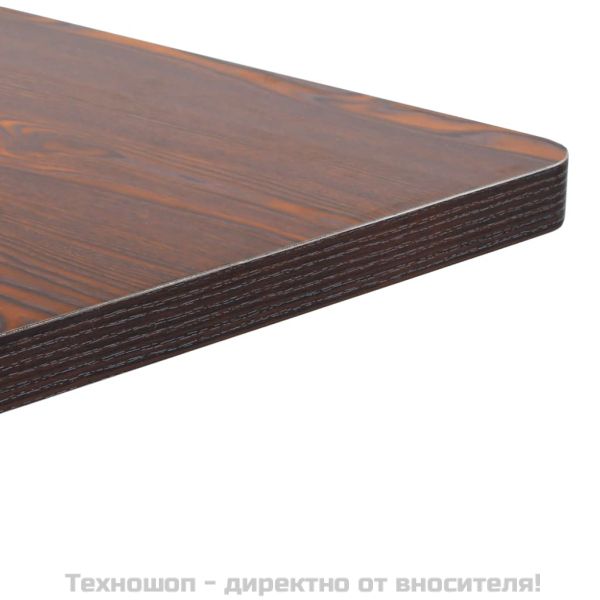 Бистро маса, тъмнокафява, 50x50 см, МДФ