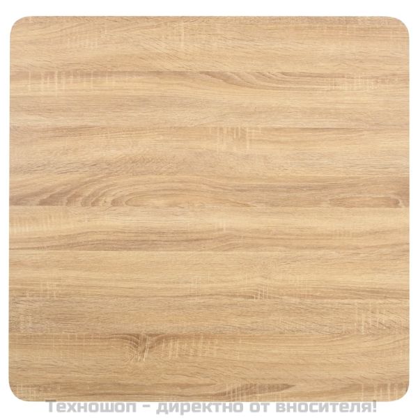 Бистро маса, светлокафява, 80x80 см, МДФ