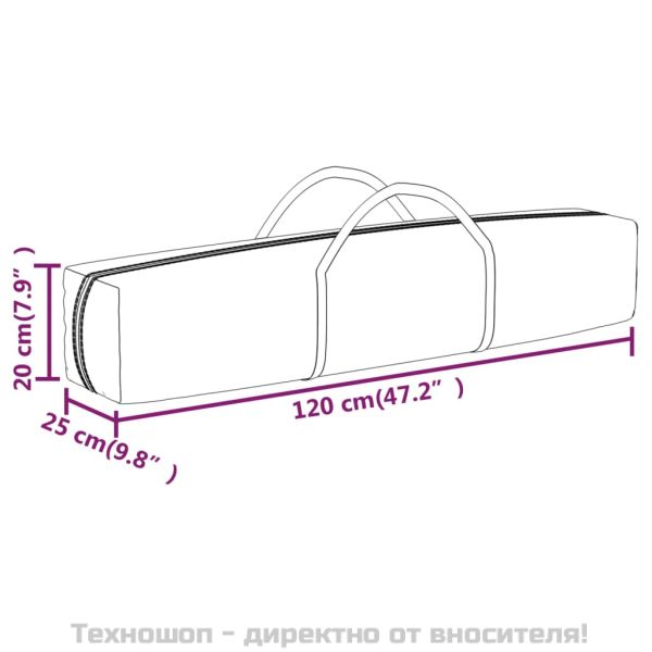 Сгъваема парти палатка със странични стени, таупе, 2x2 м
