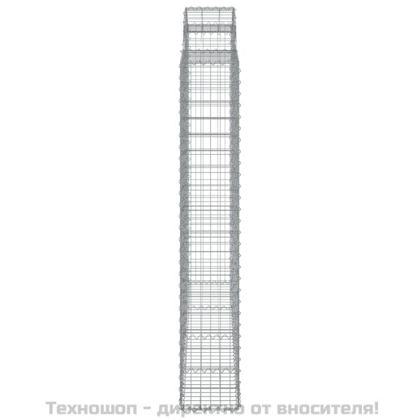 Дъговидна габионна кошница 200x50x180/200 см поцинковано желязо