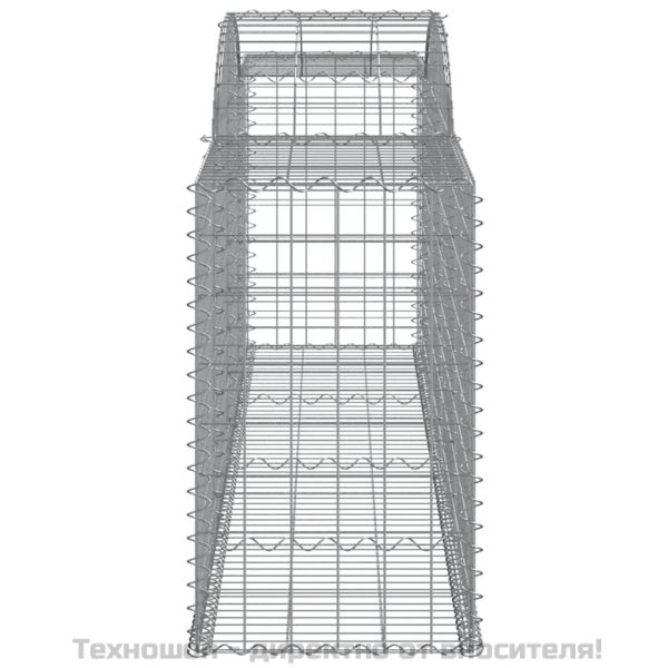 Дъговидна габионна кошница 300x50x80/100 см поцинковано желязо