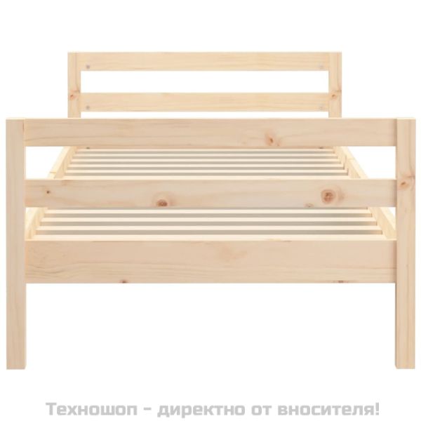 Рамка за легло без матрак, 90x190 см, масивна чамова дървесина
